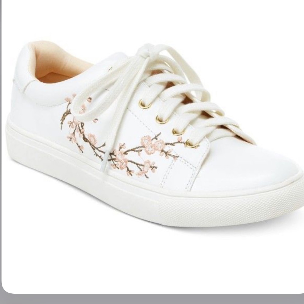 Nanette Lepore Winona Blossom Lace-Up Sneakers